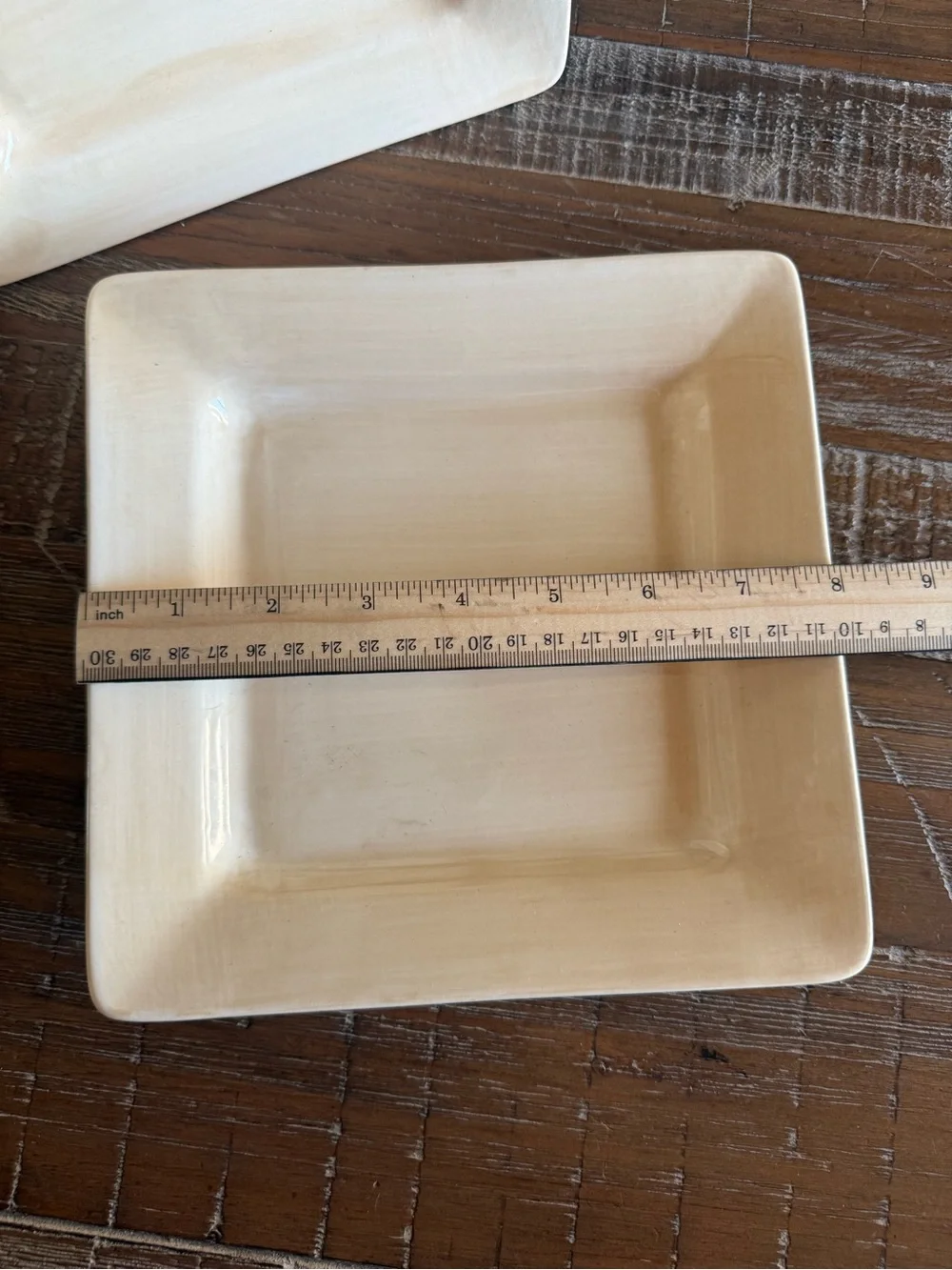 Pier 1 Imports Essential Colours Ivory Square Salad Plates - Set of 2 [2]